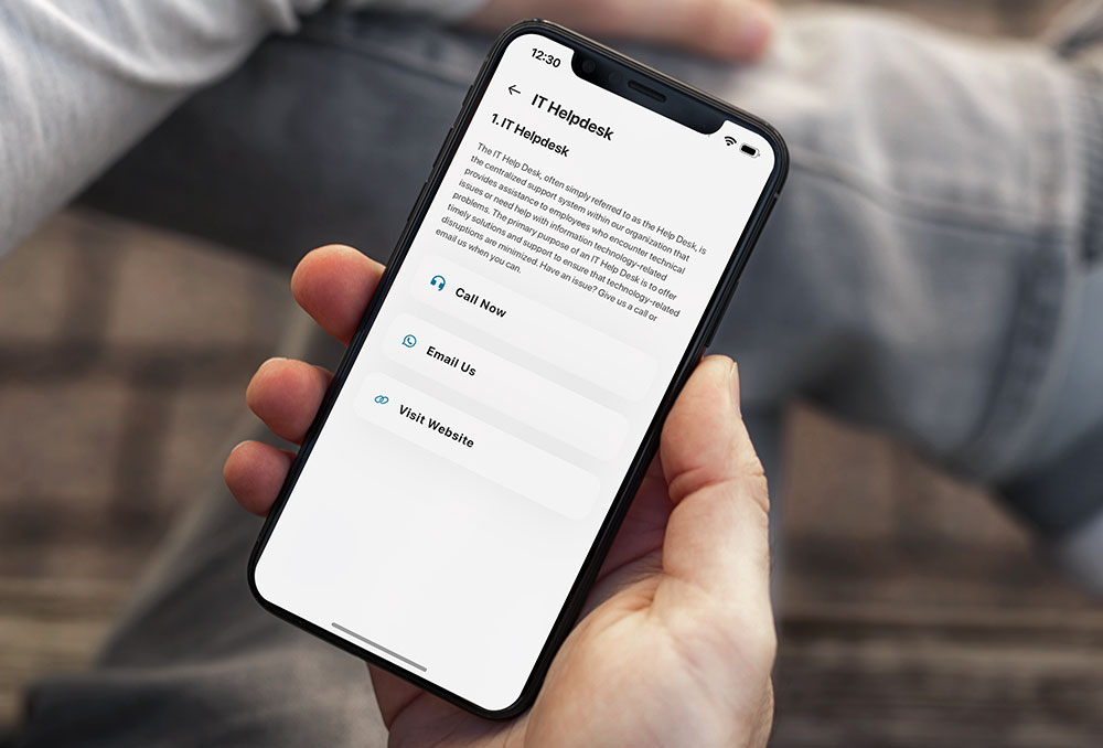 ARCC Digital IT helpdesk — internal communications app for support teams